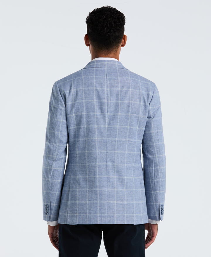 Light Blue Check Sport Coat (Light Blue) 