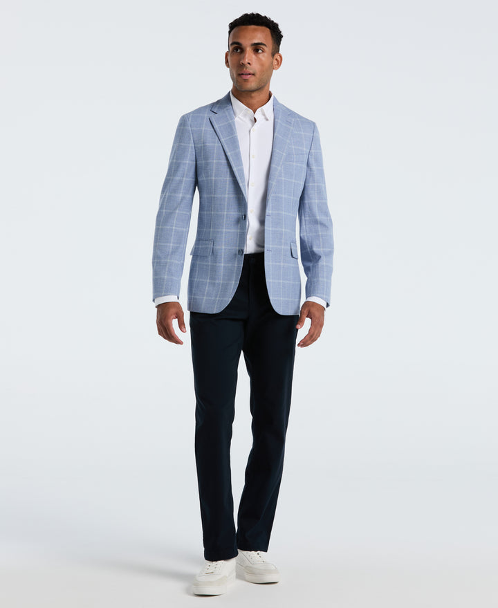 Light Blue Check Sport Coat (Light Blue) 