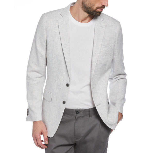 Light grey linen discount jacket