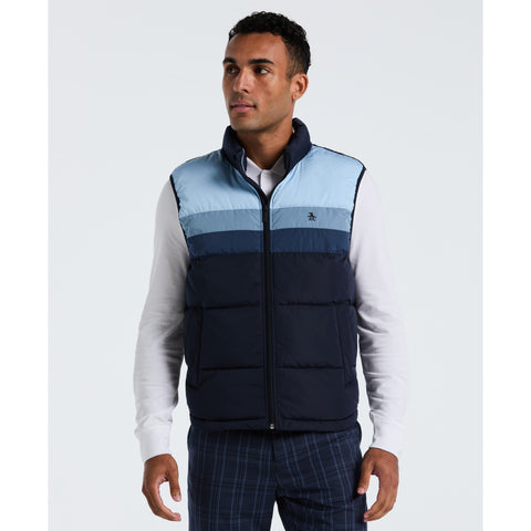 Lightweight Faux Down Vest (Dark Sapphire) 