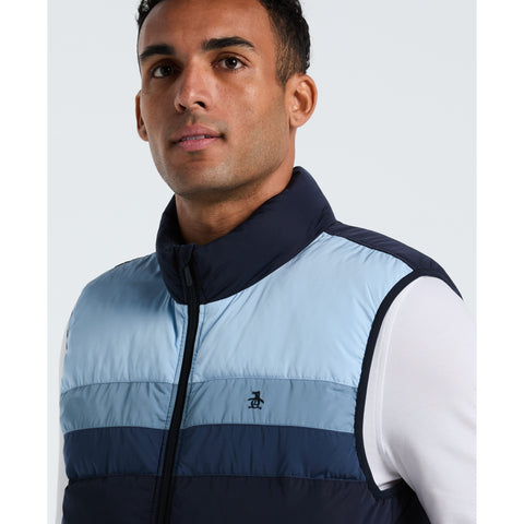 Lightweight Faux Down Vest (Dark Sapphire) 