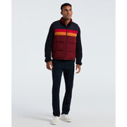 Lightweight Faux Down Vest (Cabernet) 