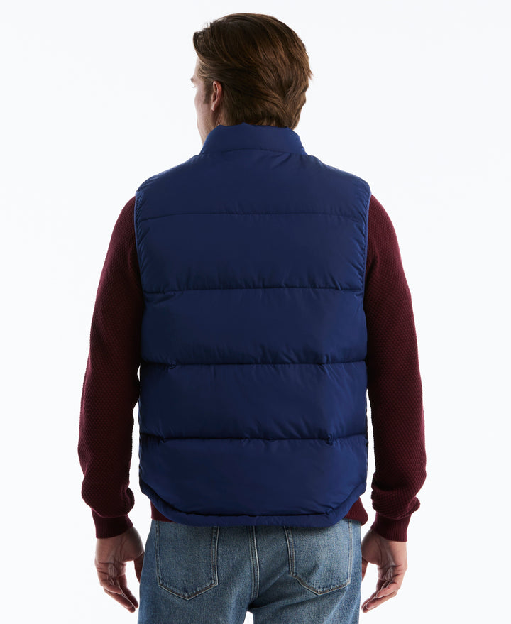 Lightweight Faux Down Vest (Blue Depths) 