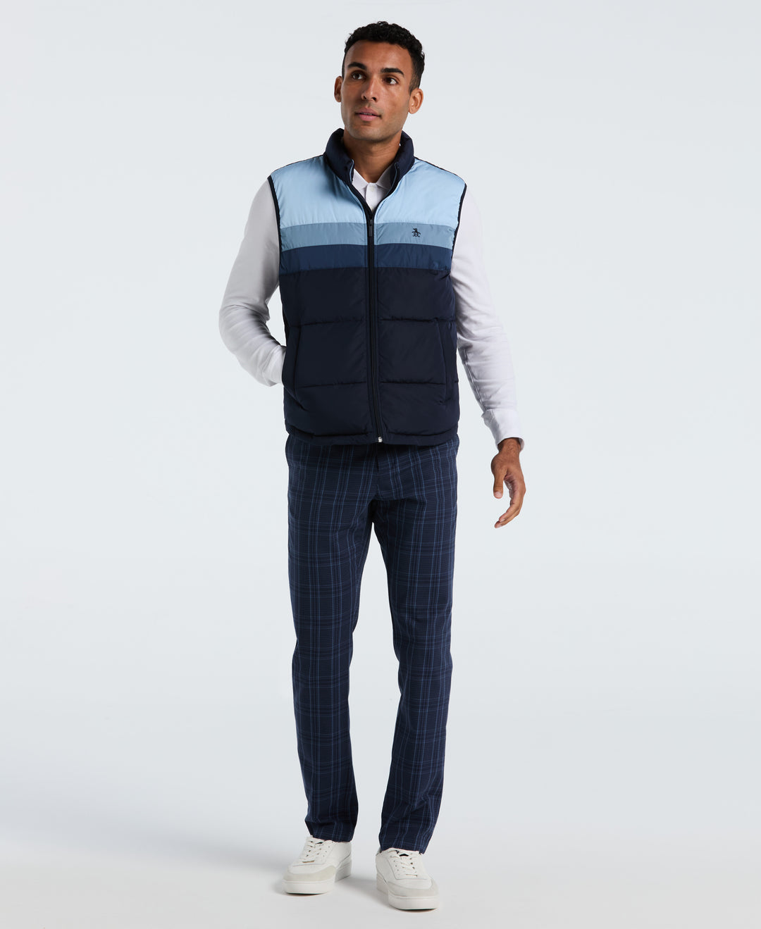 Lightweight Faux Down Vest (Dark Sapphire) 