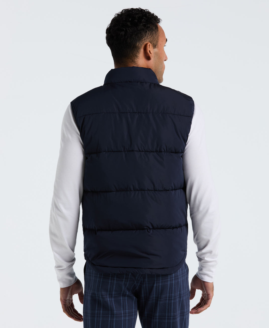 Lightweight Faux Down Vest (Dark Sapphire) 