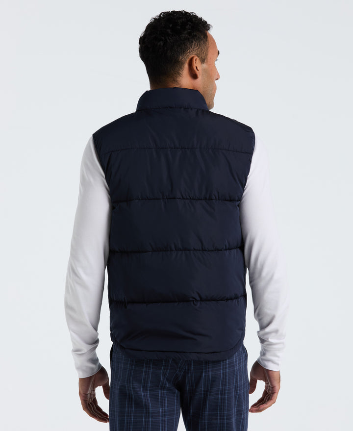 Lightweight Faux Down Vest (Dark Sapphire) 