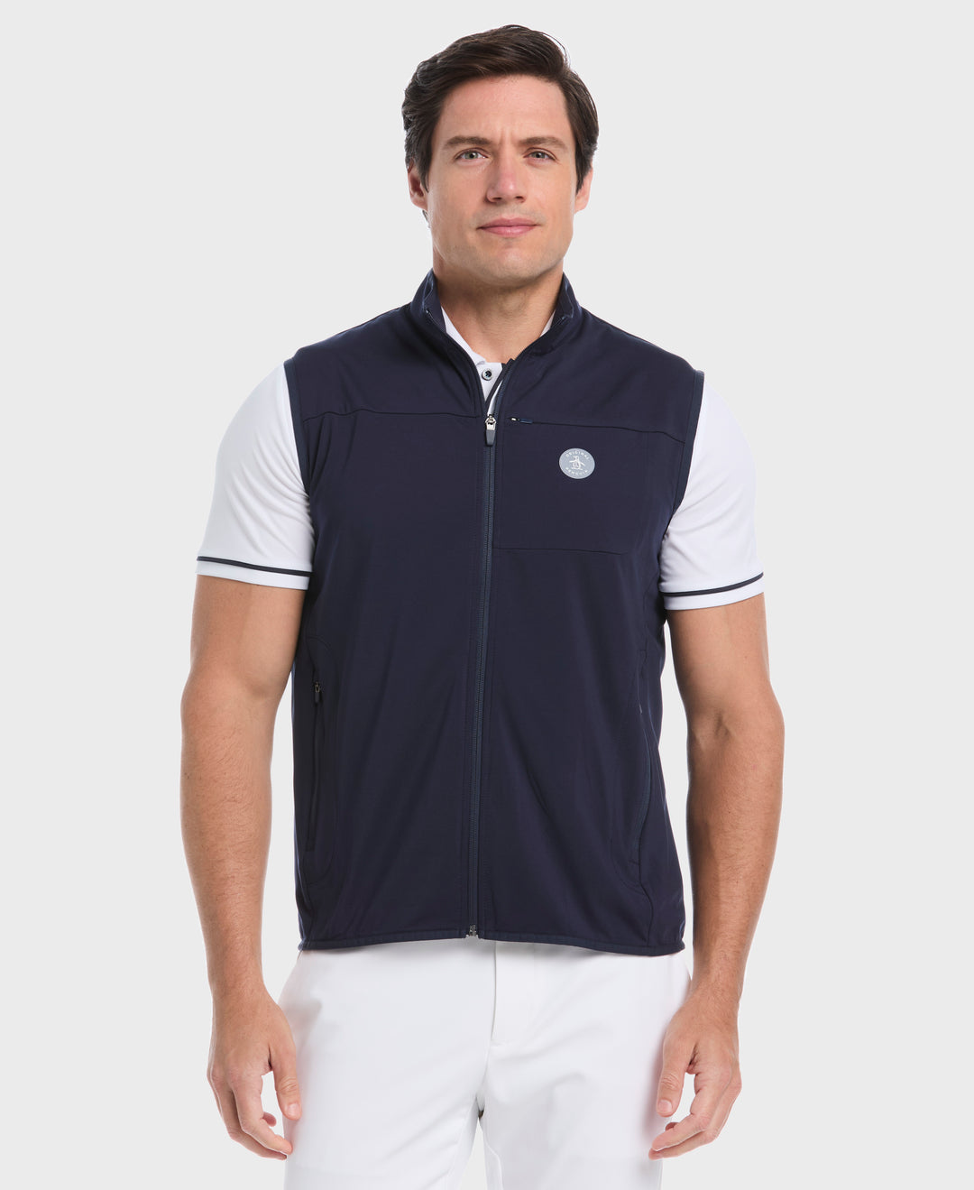 Lightweight Full Zip Golf Gilet (Black Iris) 