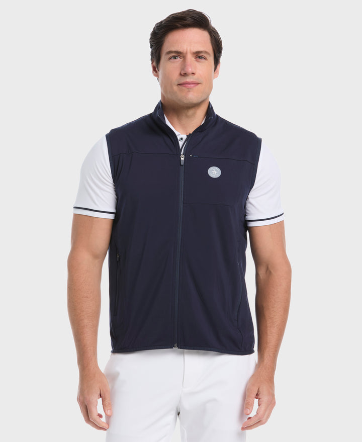 Lightweight Full Zip Golf Gilet (Black Iris) 