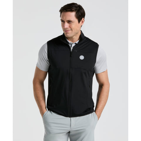 Lightweight Full Zip Golf Gilet-Golf Jackets-Caviar-S-Original Penguin