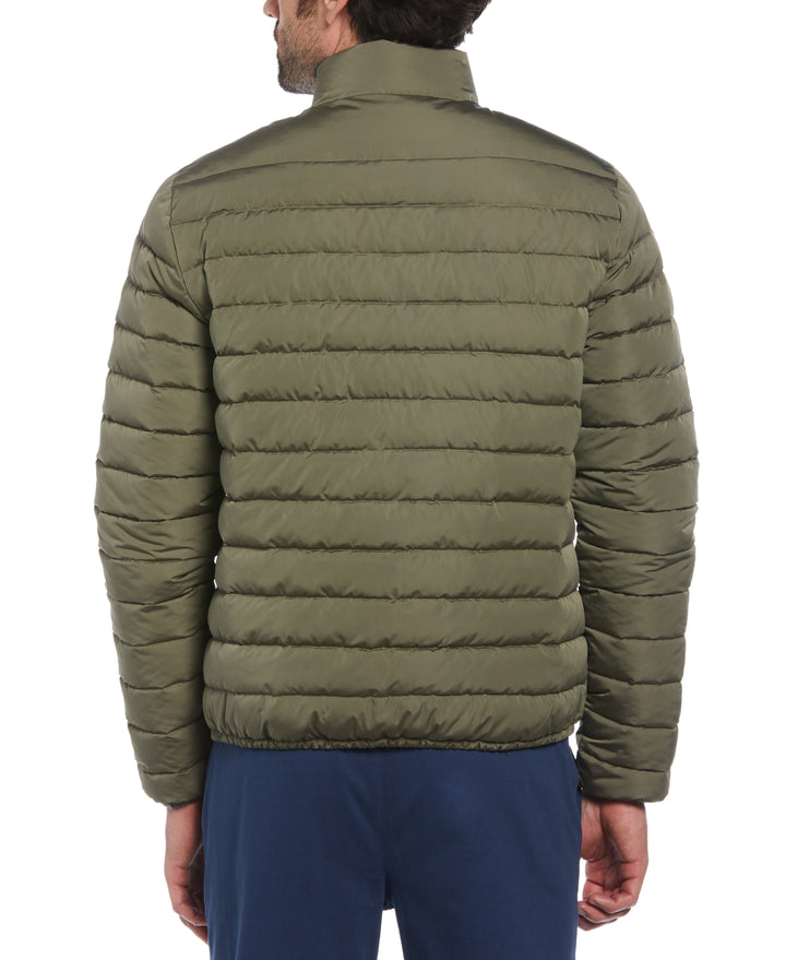 Lightweight Puffer Jacket (Dusty Olive) 