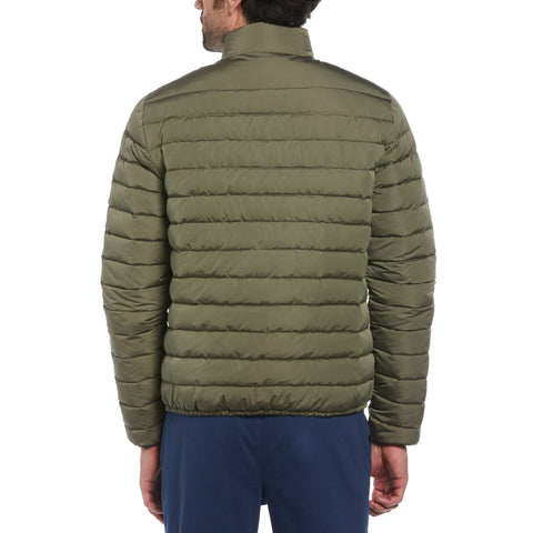 Lightweight Puffer Jacket (Dusty Olive) 