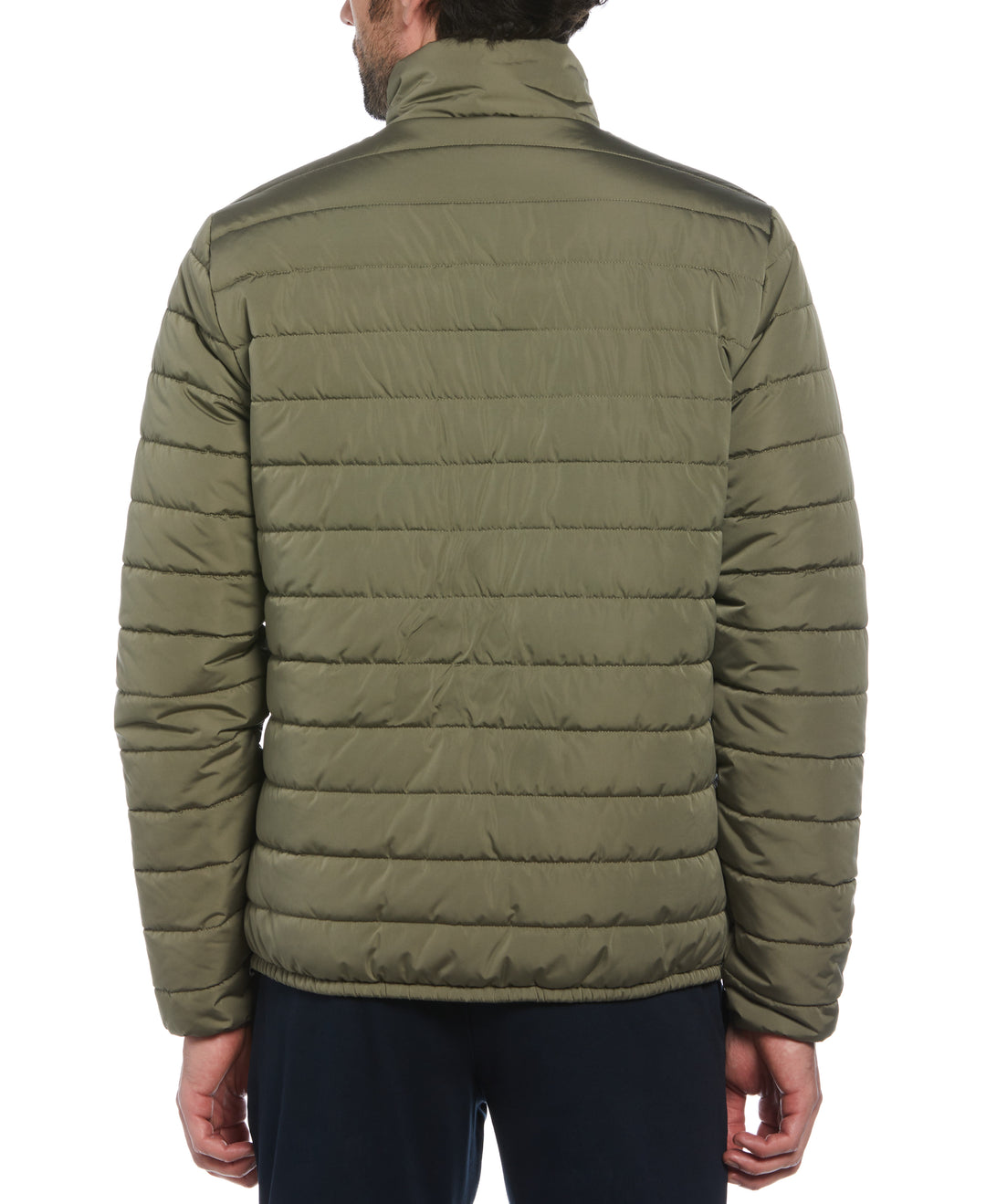 Lightweight Puffer Jacket (Dusty Olive) 