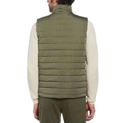Lightweight Puffer Vest (Dusty Olive) 