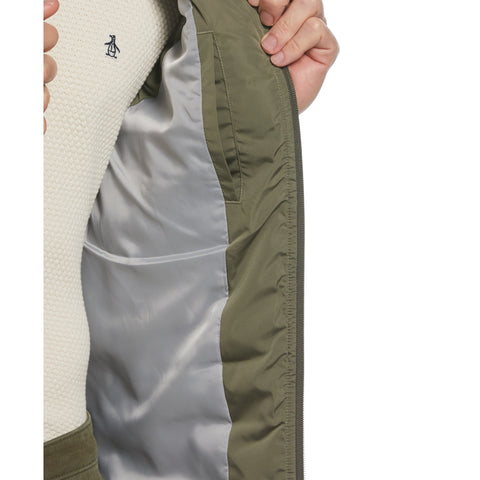 Lightweight Puffer Vest (Dusty Olive) 