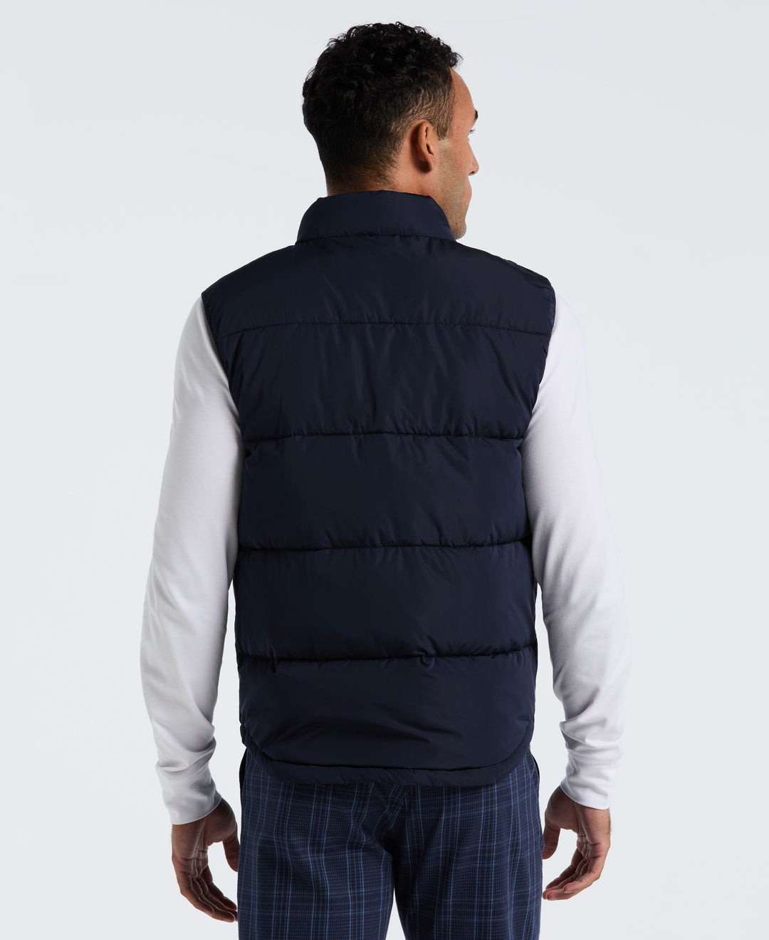 Lightweight Faux Down Vest (Dark Sapphire) 