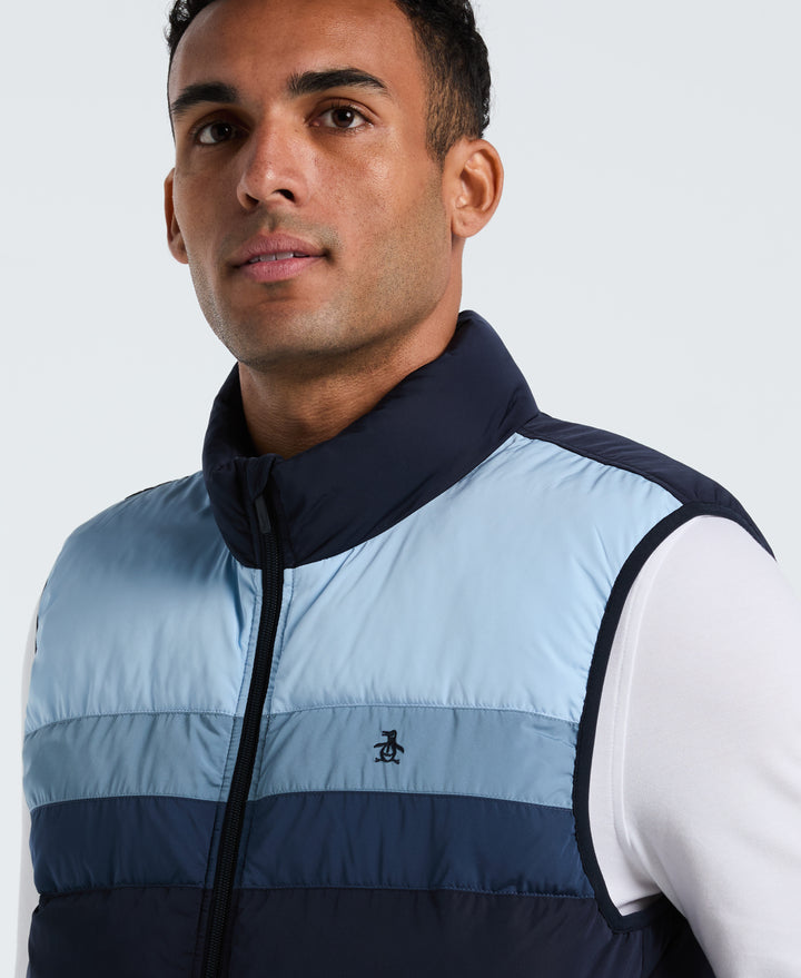 Lightweight Faux Down Vest (Dark Sapphire) 
