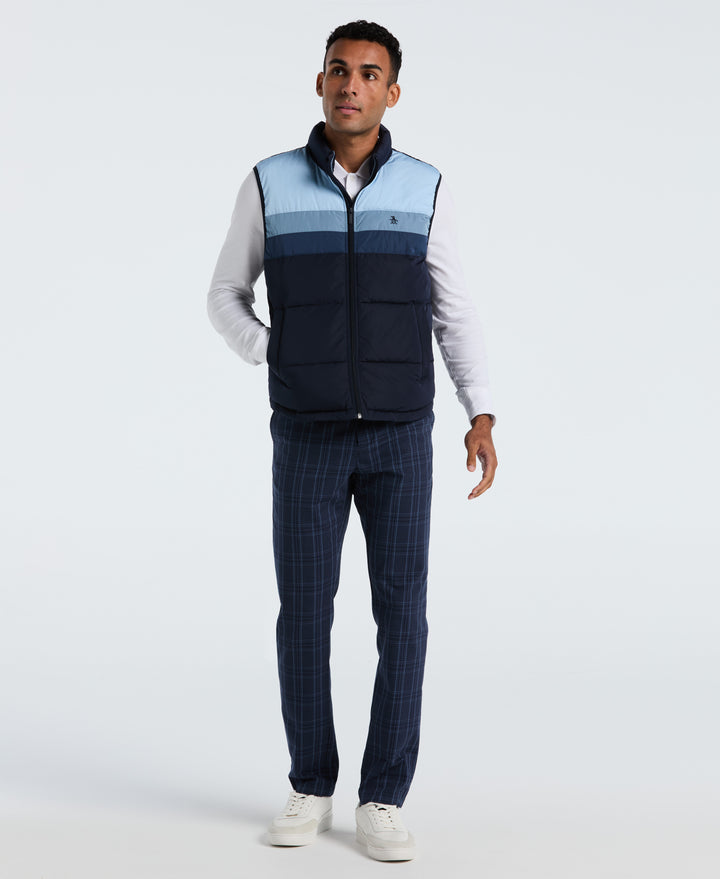 Lightweight Faux Down Vest (Dark Sapphire) 
