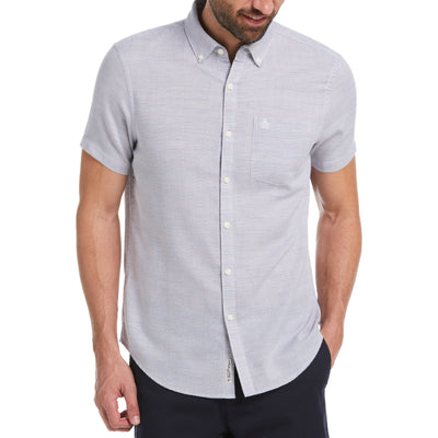 Lightweight Twill Stripe Shirt (Sargasso Sea) 