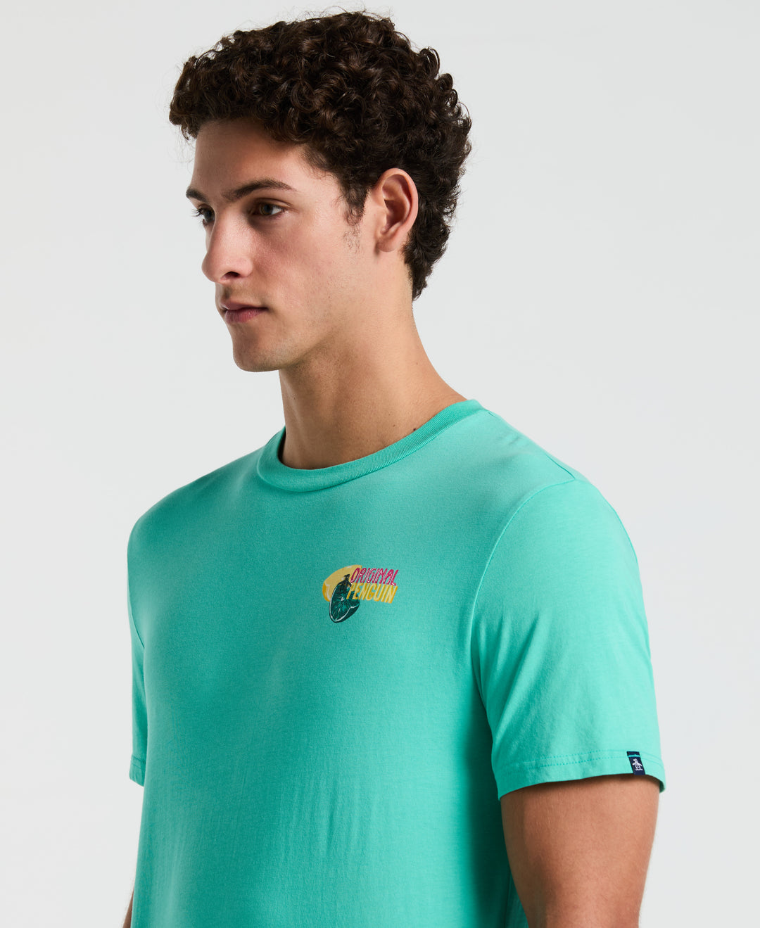 Jersey Graphic Lime Tee (Aqua Green) 