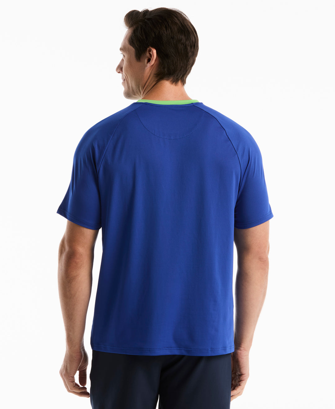 Tennis Linear Print Blocked Crew (Surf The Web) 