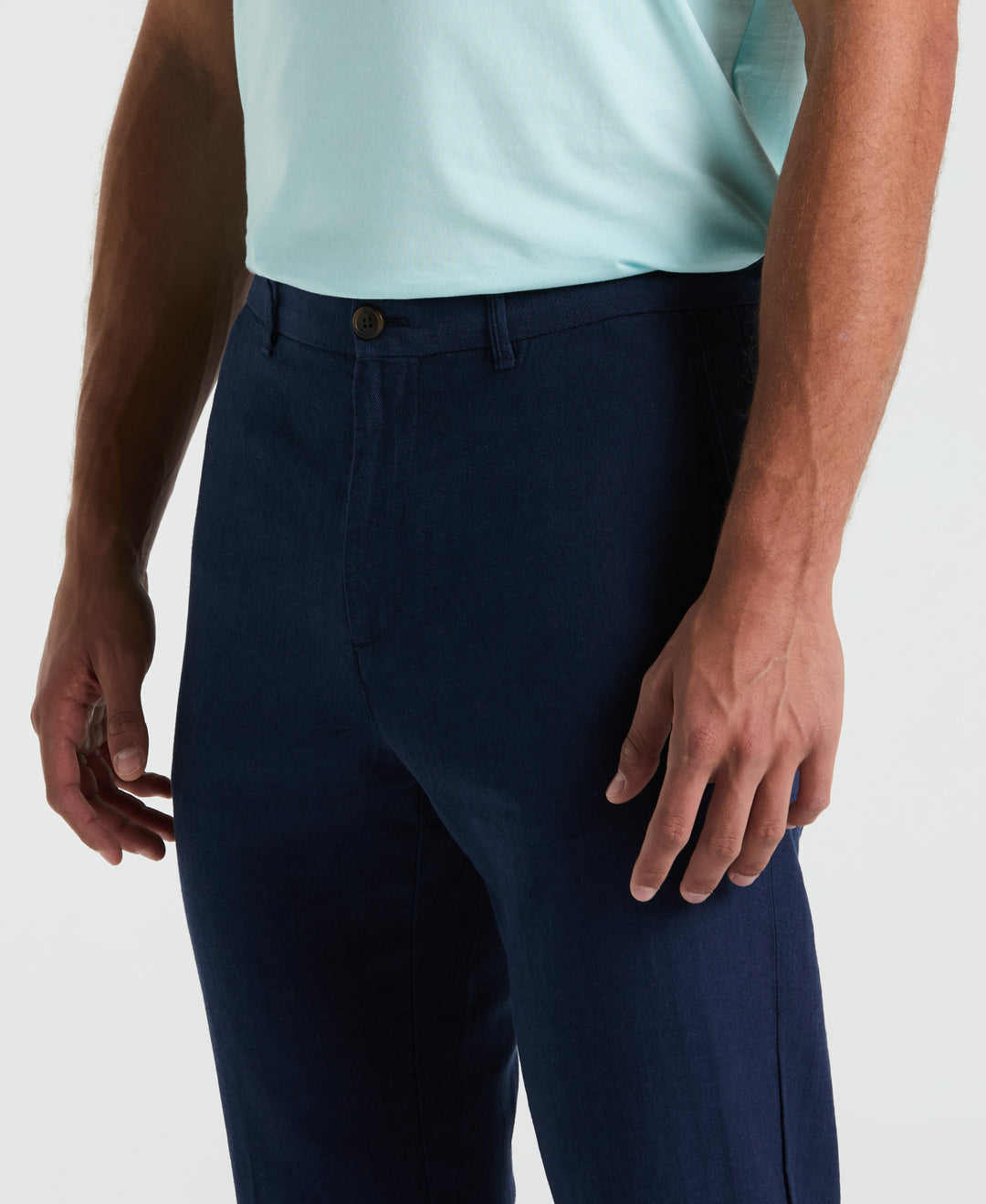 Linen Blend Chino Pant (Sargasso Sea) 