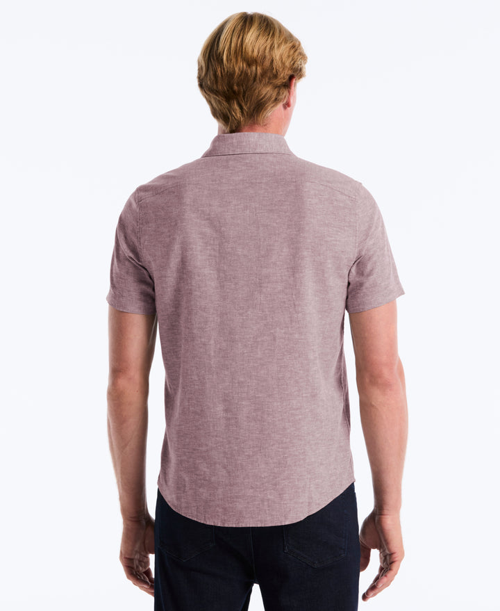 Linen Blend Pocket Shirt (Port Royale) 