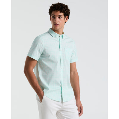 Linen Blend Shirt (Blue Tint) 