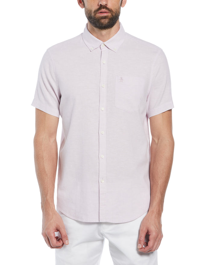 Linen Blend Shirt (Lavender Frost) 