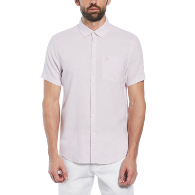Linen Blend Shirt (Lavender Frost) 