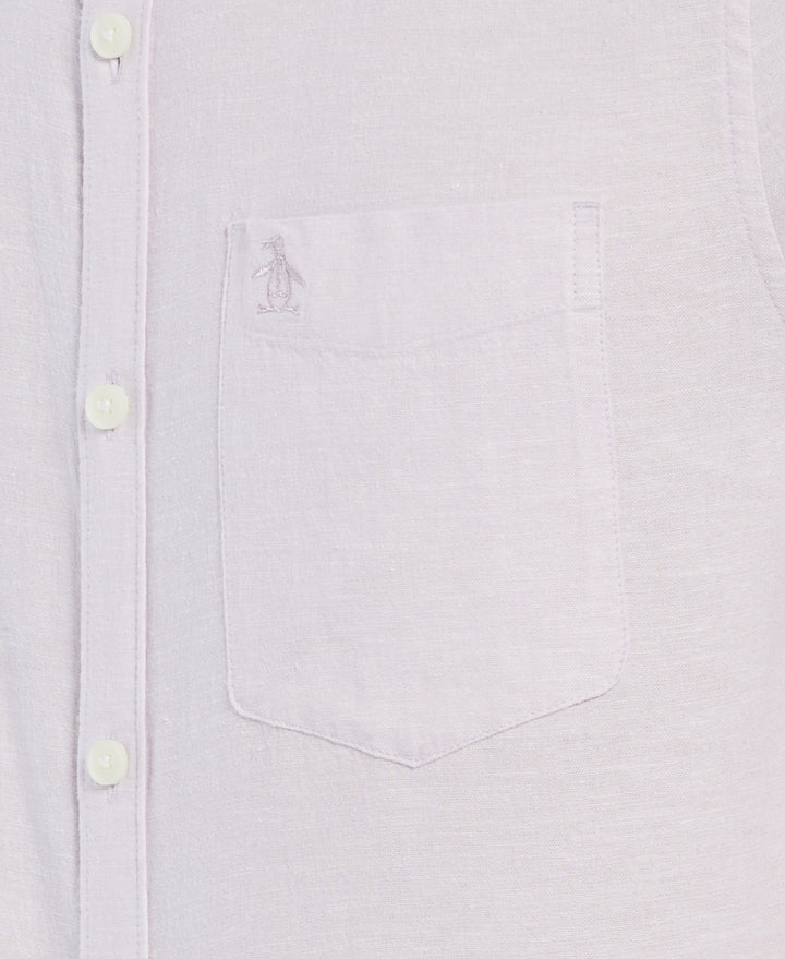 Linen Blend Shirt (Lavender Frost) 