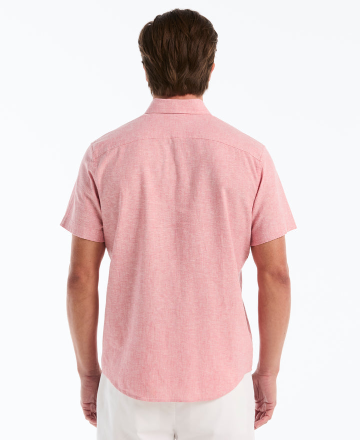 Linen Blend Shirt (Faded Rose) 