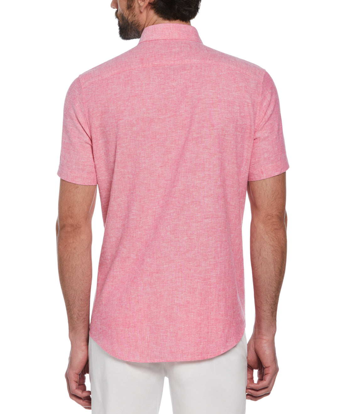 Linen Blend Shirt (Raspberry Sorbet) 