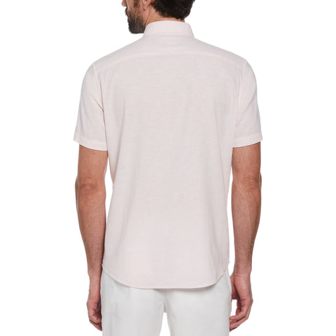Linen Blend Shirt (Parfait Pink) 