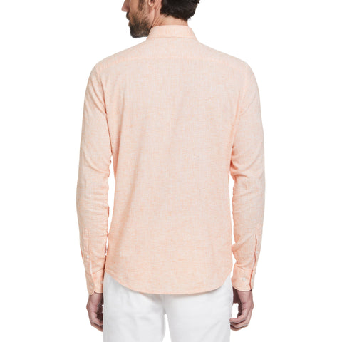 Linen Blend Shirt (Surf Spray) 