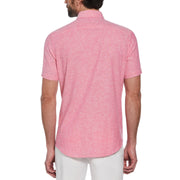Linen Blend Shirt (Raspberry Sorbet) 
