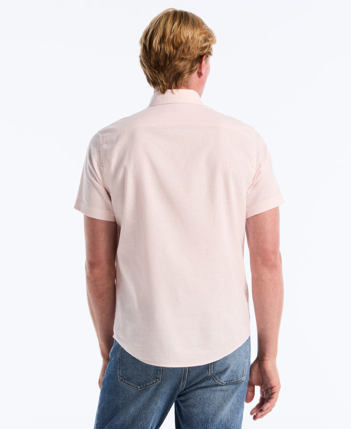 Linen Blend Shirt (Parfait Pink) 