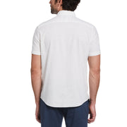 Linen Blend Shirt (Bright White) 