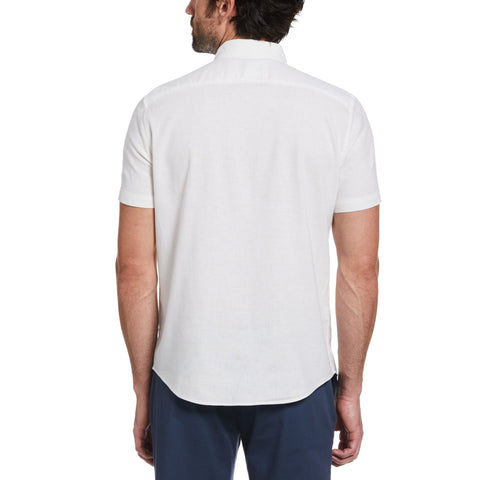 Linen Blend Shirt (Bright White) 