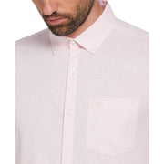 Linen Blend Shirt (Parfait Pink) 
