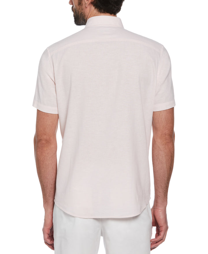 Linen Blend Shirt (Parfait Pink) 