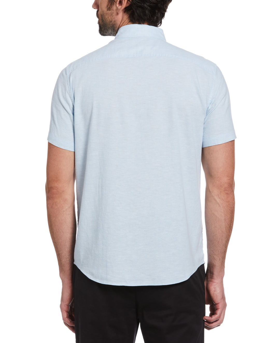 Linen Blend Shirt (Cerulean) 