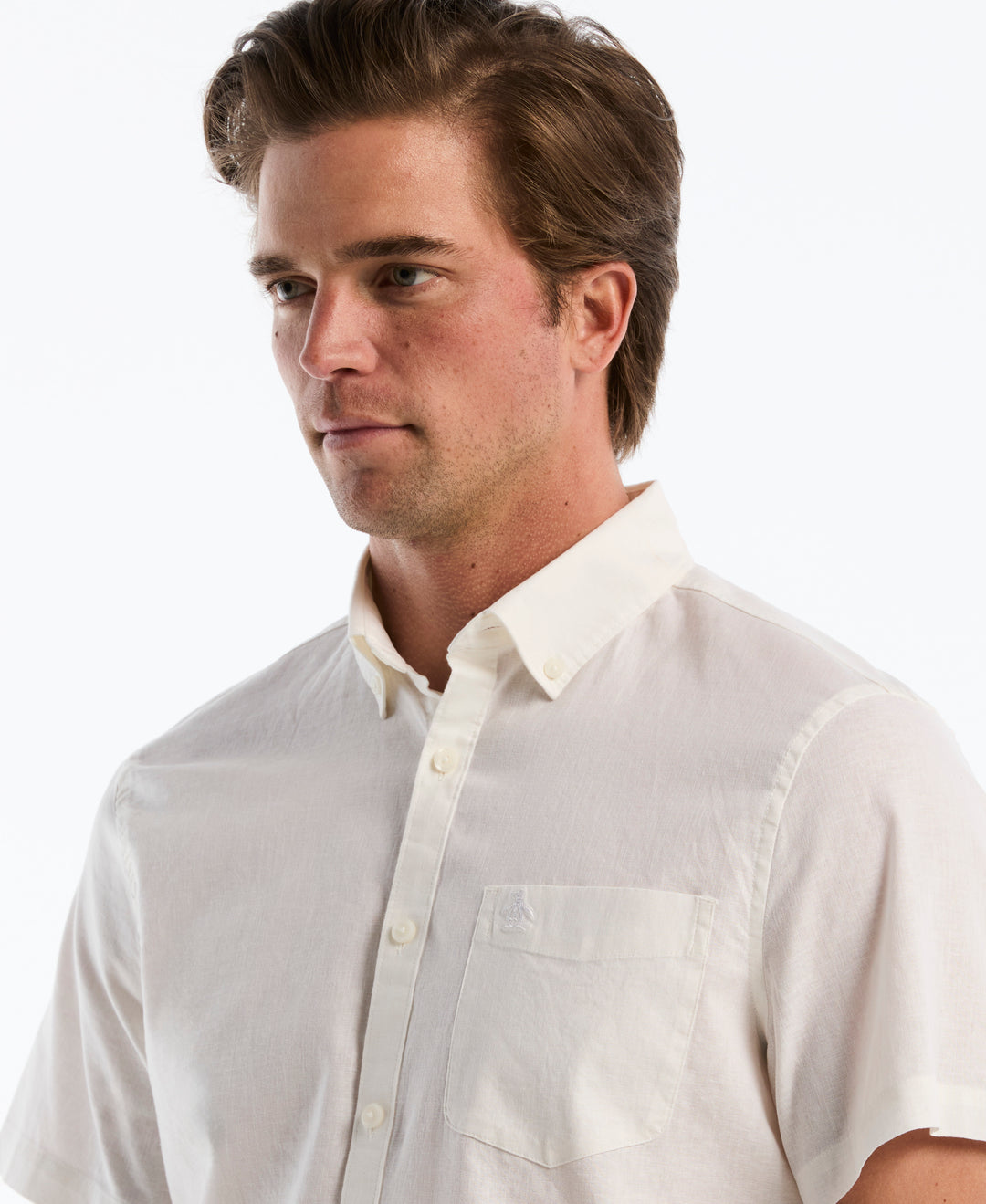 Linen Blend Shirt-Shirts-Original Penguin