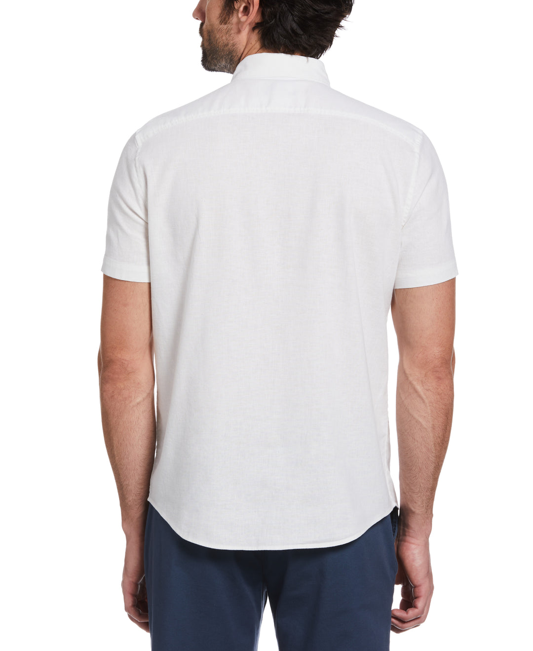 Linen Blend Shirt (Bright White) 