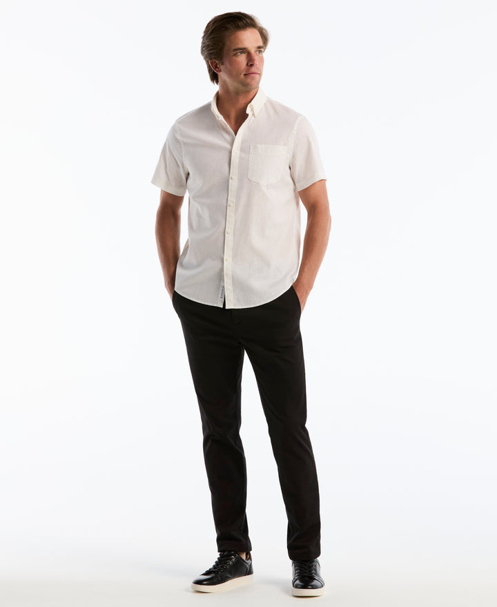 Linen Blend Shirt-Shirts-Original Penguin