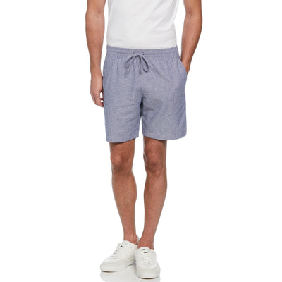 Linen Blend Short (Blue Indigo) 