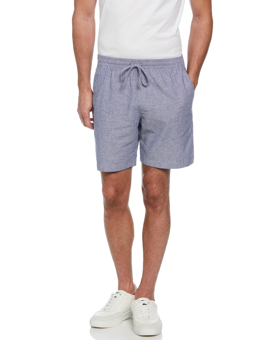 Linen Blend Short (Blue Indigo) 