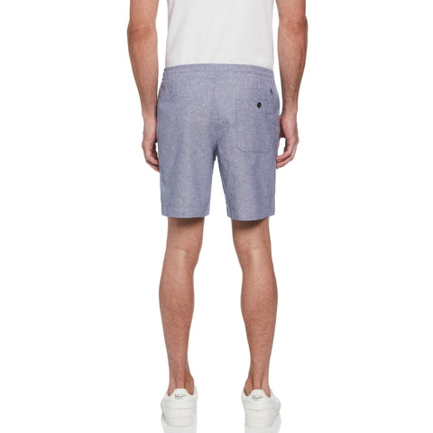 Linen Blend Short (Blue Indigo) 