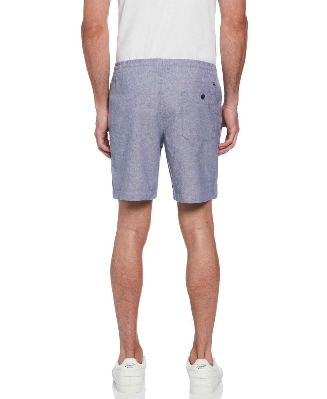 Linen Blend Short (Blue Indigo) 