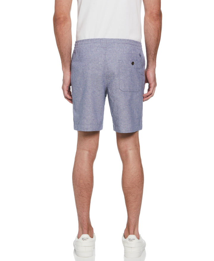 Linen Blend Short (Blue Indigo) 