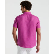 Linen Button-Down Shirt with Chest Pocket-Shirts-Original Penguin